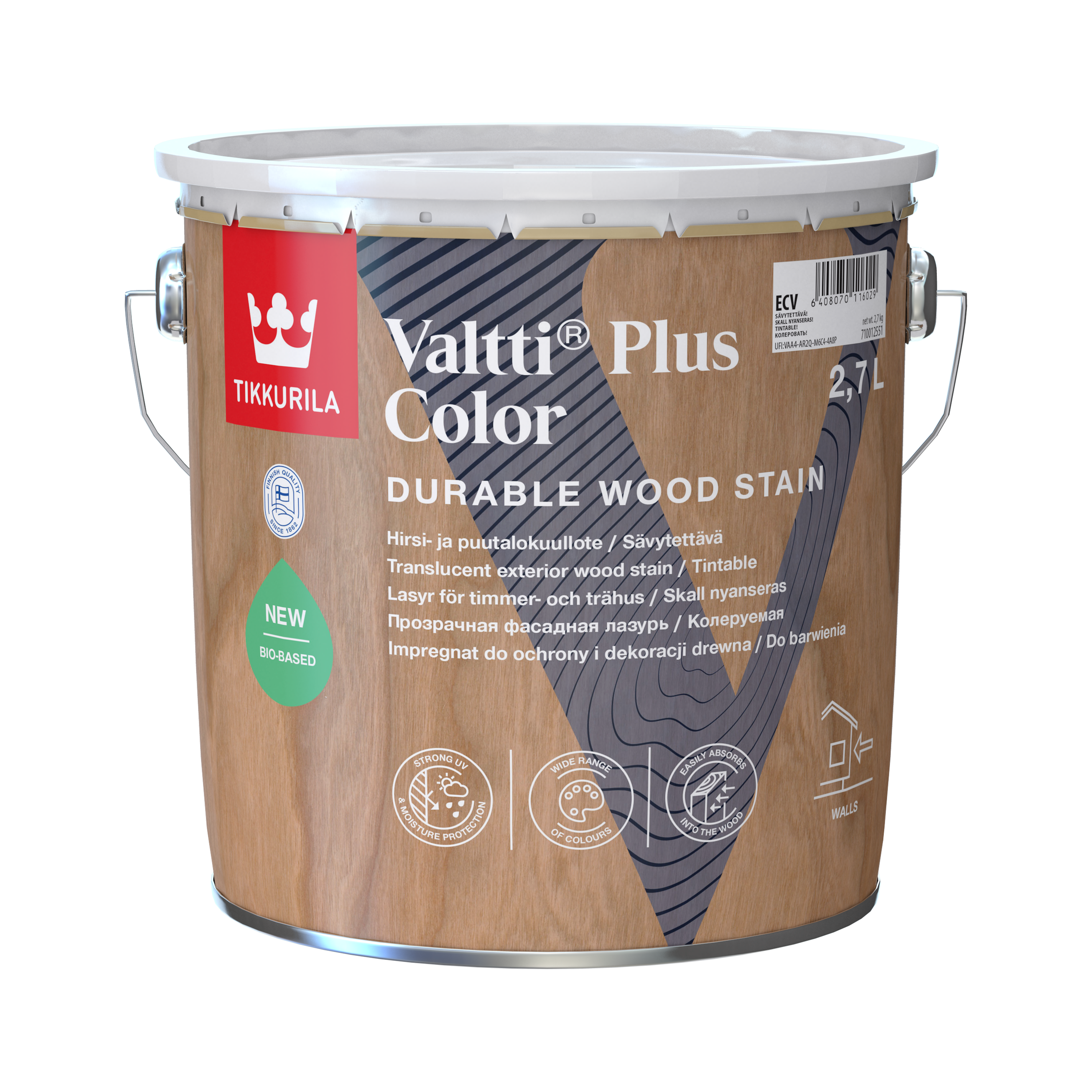 Tikkurila Valtti Plus Color Półmatowy Impregnat do Drewna - PROFIL