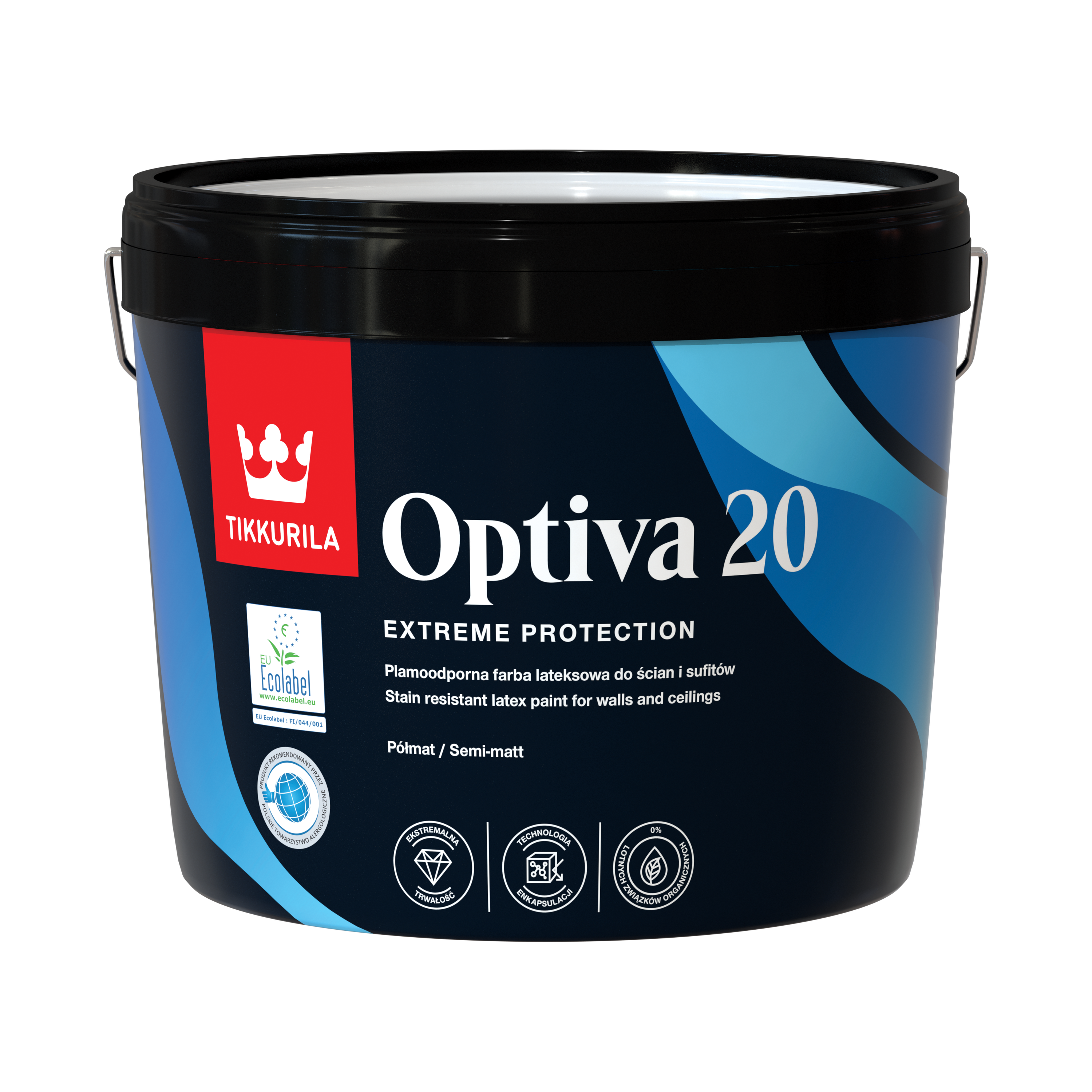 Tikkurila Optiva Semi Matt 20 Półmatowa Farba do Ścian - PROFIL