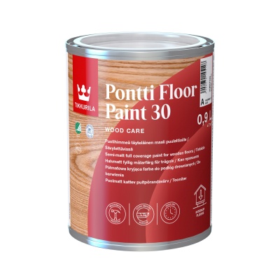 Tikkurila Pontti Floor Paint 30 Półmatowa Farba do Podłóg Drewnianych