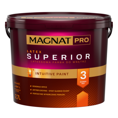 Magnat Pro Latex Superior 3 Głęboko Matowa Farba do Ścian i Sufitów